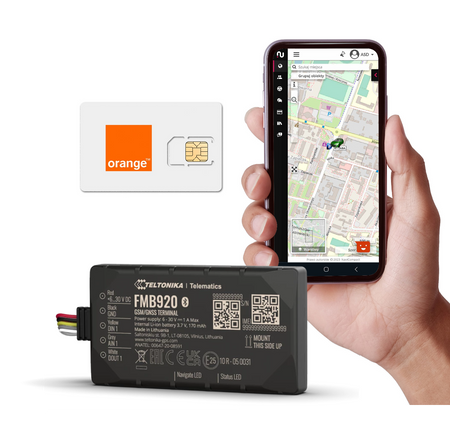 Teltonika FMB920 2G GPS Tracker with access to the NaviCompact app